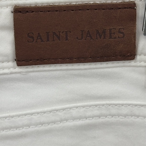 Saint James Elfy Denim Skirt in White - Size 4 - Picture 5 of 13